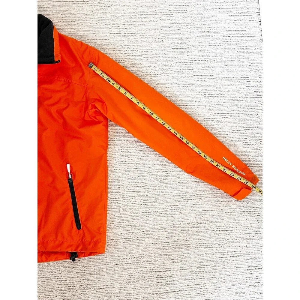 HELLY HANSEN Mens Crew Midlayer Jacket M Orange Sailing Gorpcore Outdoors Iconic